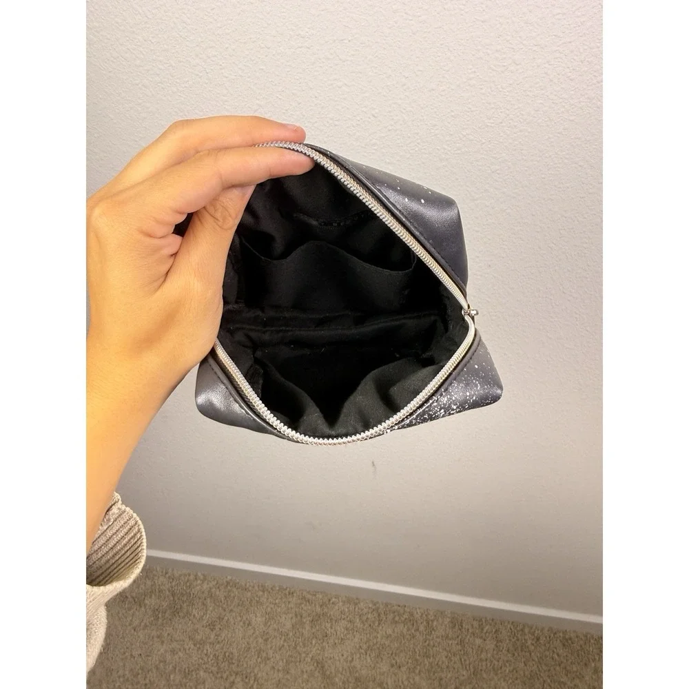 Fenty Beauty Rihanna Limited Edition Makeup Bag Pouch Black Spray Paint Graffiti